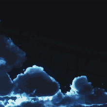a blue sign that says pyro shop with a cloudy sky in the background