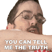 You Can Tell Me The Truth Ricky Berwick Sticker - You Can Tell Me The Truth Ricky Berwick Therickyberwick Stickers