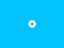 a blue background with a white circle in it