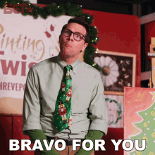 Bravo For You Ted GIF - Bravo For You Ted A Christmas Surprise GIFs