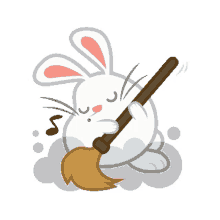 bunny cleaning