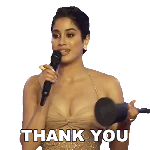 Thank You Janhvi Kapoor Sticker - Thank You Janhvi Kapoor Pinkvilla Stickers