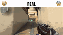 a screenshot of a video game with the word real on the bottom