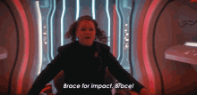 Brace For Impact Brace Lt Sylvia Tilly GIF - Brace For Impact Brace Lt Sylvia Tilly Star Trek Discovery GIFs