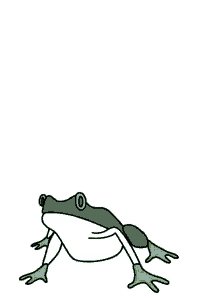 frog hop jump cute animal
