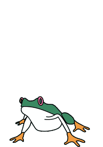 Frog Hop Sticker - Frog Hop Jump Stickers