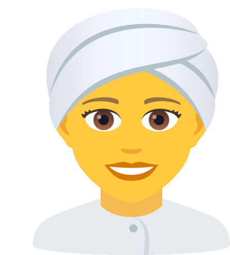 Woman Wearing Turban People Sticker - Woman Wearing Turban People Joypixels Stickers