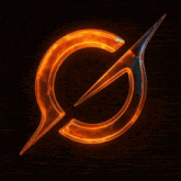 a glowing orange circle with a needle in the middle