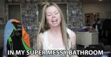 In My Super Messy Bathroom Kkw Body Foundation GIF - In My Super Messy Bathroom Super Messy Bathroom Messy Bathroom GIFs