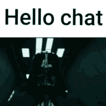Star Wars Vader Hello Chat GIF