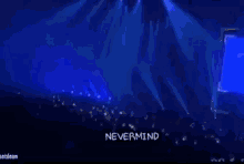 a man singing into a microphone with the words " i don 't give a shit " on the bottom right