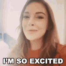 Im So Excited Lindsay Lohan GIF - Im So Excited Lindsay Lohan Cameo GIFs