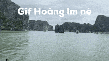 a gif of a body of water with the words gif hoàng im ne