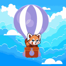 Red Panda Balloon Balloon Rps GIF - Red Panda Balloon Balloon Rps Red Panda Squad GIFs
