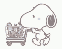 De Compras Snoopy GIF - De Compras Snoopy Grocery GIFs