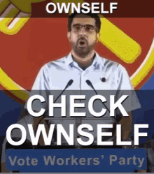 Vote Workers Party Check Ownself GIF - Vote Workers Party Check Ownself Nods GIFs