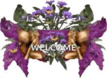 Welcome Flowers GIF - Welcome Flowers Sparkles GIFs