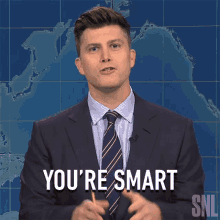 Youre Smart Saturday Night Live GIF - Youre Smart Saturday Night Live Snl Weekend Update GIFs