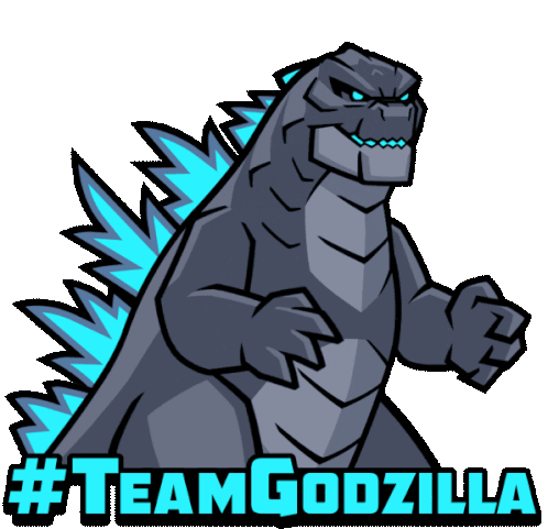 Team Godzilla Sticker - Team Godzilla - Discover & Share GIFs