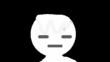 a black and white drawing of a person 's face