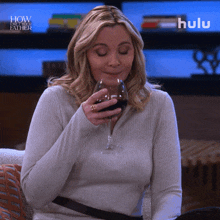 Having Wine Sophie GIF - Having Wine Sophie How I Met Your Father GIFs