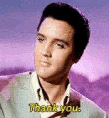 Elvis Presley Thank You GIF