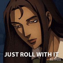 Just Roll With It Greta GIF - Just Roll With It Greta Castlevania GIFs