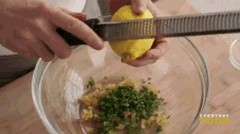 Lemon-ginger Mint Cookie Prep GIF - Everyday Food Lemon Zest Grater GIFs
