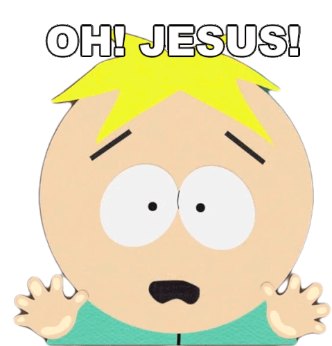 Oh Jesus Butters Stotch Sticker - Oh Jesus Butters Stotch South Park Stickers