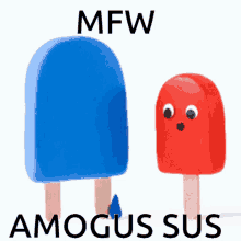 Amogus Sus GIF - Amogus Sus Popsicle GIFs