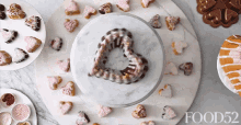 spinning dessert yummy delicious heart shaped cake