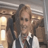 Airplane Stewardess GIF - Airplane Stewardess Air Hostess GIFs