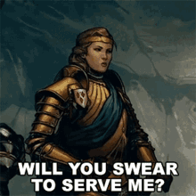 Will You Swear To Serve Me Meve GIF - Will You Swear To Serve Me Meve The Witcher GIFs