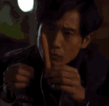Shin Hakyun Eating A Sausage GIF - Shin Hakyun Eating A Sausage GIFs