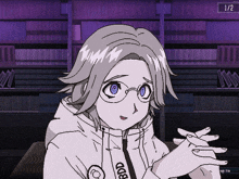 a pixel art of a girl with a hood that says bdd on it