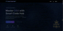 a screenshot of a website that says ' master dsa with smart code hub ' on it