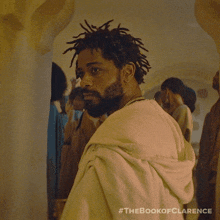 Looking Behind My Back Clarence GIF - Looking Behind My Back Clarence Lakeith Stanfield GIFs