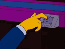 The Simpsons Security Button GIF - The Simpsons Security Button Panic Button GIFs