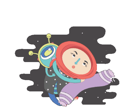 Farah Sleeps In Space Sticker - Farahinthe Galaxy Space Universe - Discover  & Share GIFs