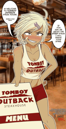 Tomboy Outback Steakhouse GIF - Tomboy Outback Steakhouse GIFs
