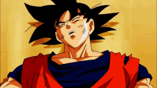 a close up of a cartoon character with his eyes closed and his mouth open