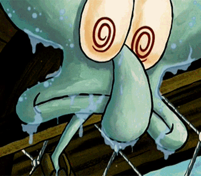 Squidward Heart Swallow GIFs