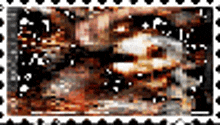 a stamp with a picture of a person on it .