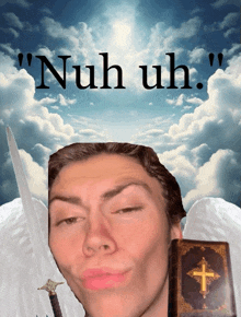 St Michael Nuh Uh Meme