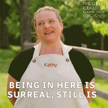 Being In Here Is Surreal Still Is Kathy GIF - Being In Here Is Surreal Still Is Kathy The Great Canadian Baking Show GIFs