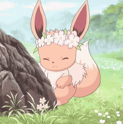 Eevee Pokemon Excited Cute Hello Anime GIF  GIFDBcom