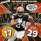 Cleveland Browns (29) Vs. Pittsburgh Steelers (17) Post Game GIF - Nfl National Football League Football League GIFs