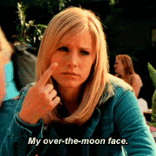Kristenbell Veronicamars GIF - Kristenbell Veronicamars Over The Moon Face GIFs