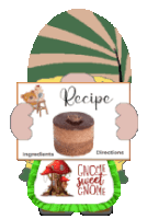 Gnome Recipe Sticker - Gnome Recipe Cooking Stickers