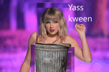 Taylor Swift Dumpster GIF - Taylor Swift Dumpster Yaaas Queen GIFs